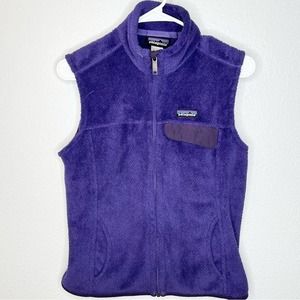 Patagonia Re-tool Fleece Vest Purple Size Medium